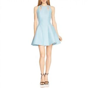 Halston Heritage Light Blue Mini Dress